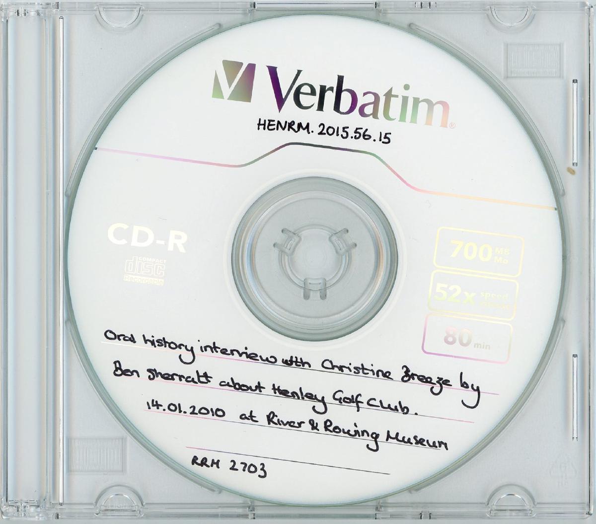 oral history recording River & Rowing Museum